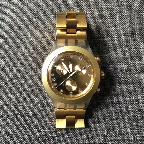 swatch irony gold